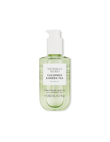 Victoria's Secret Body Oil Cucumber Green Tea 200ml - TheBeautyCool
